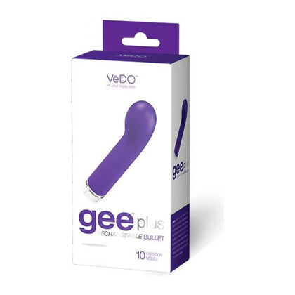 Vedo Geeplus Rechargeable G-Spot Vibrator - Model G-10 - Indigo - Adult Naughty Store