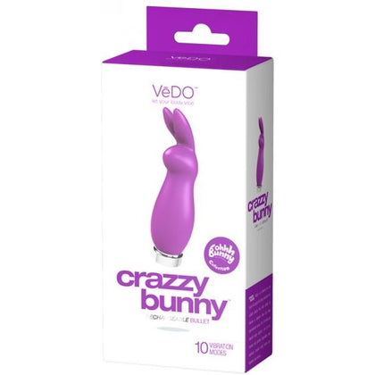 Vedo Crazzy Bunny Rechargeable Mini Vibe - Perfectly Purple - Adult Naughty Store