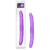 B Yours DD16P Purple Dual Pleasure 16-Inch Double Dildo for Couples - Adult Naughty Store