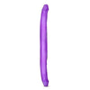 B Yours DD16P Purple Dual Pleasure 16-Inch Double Dildo for Couples - Adult Naughty Store