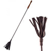 Rouge Leather Wooden Handle Riding Crop Black - The Ultimate Pleasure Tool for Intense Sensations and Dominance Play - Adult Naughty Store