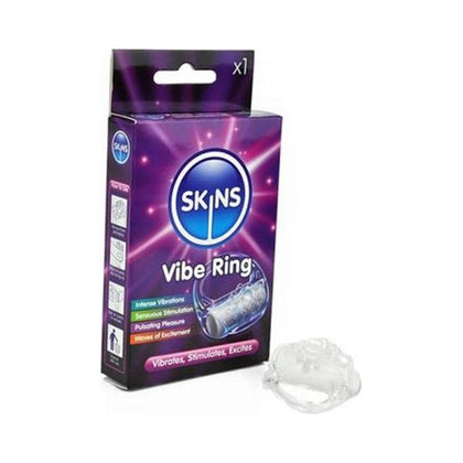 Skins Vibrating Ring Retail Pack - Powerful Motor, Extended Battery Life, Pleasure Enhancer for Couples - Adult Naughty Store