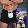 Elegant Attire: Tuxedo Boxer Black - Unisex Pleasurewear in One Size Fits Most