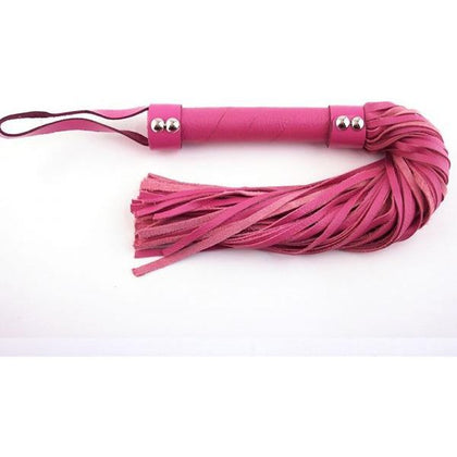 H-StyIe Leather Flogger - Model R-HP21 - Pink - For Sensual Impact Play and BDSM Pleasure