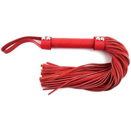 H-Style Leather Flogger - Model H21.25 Red - Unleash Sensual Pleasure with Elegance