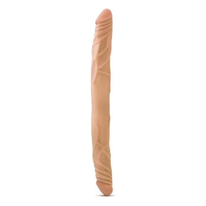 Introducing the B Yours 14 inches Double Dildo Model D-14: The Ultimate Pleasure Experience for Couples in Latin Olive Tan - Adult Naughty Store