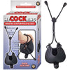 Introducing the PleasurePro™ Vibrating Scrotum Pouch & Cinch with Bullet - Model 11B - Male - Intense Pleasure - Black