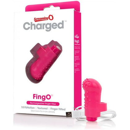 Charged Fingo Vooom Mini Vibe - Pink: Powerful USB Rechargeable Finger Vibrator for Intense Pleasure