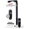 Screaming O Charged Vooom Rechargeable Bullet Vibe - Black - Adult Naughty Store