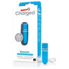 Charged Vooom Rechargeable Bullet Vibrator - Model BV-10 - Blue - For Intense Pleasure - Adult Naughty Store