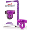 Charged Owow Vooom Vibrating Cock Ring - Purple: The Ultimate Pleasure Enhancer for Men and Women - Adult Naughty Store