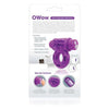 Charged Owow Vooom Vibrating Cock Ring - Purple: The Ultimate Pleasure Enhancer for Men and Women