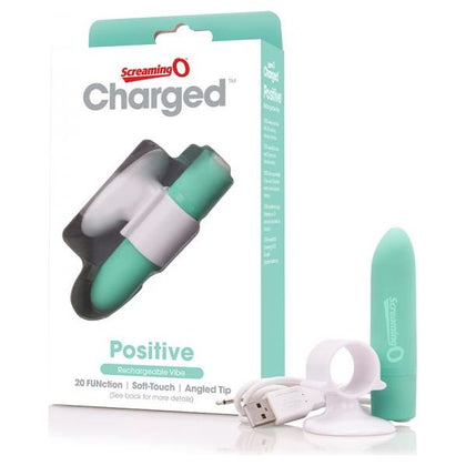 Charged Positive Vibe - Kiwi: The Ultimate Rechargeable Finger Vibrator for Intense Pleasure