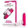 Screaming O Charged Positive Vibe - Powerful Rechargeable Finger Vibrator - Model X1 - Unisex - Clitoral Stimulation - Strawberry - Adult Naughty Store