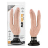 Dr. Skin Cock Vibes Double Vibe Beige - Realistic Vibrating Dildo Set for Dual Pleasure - Adult Naughty Store