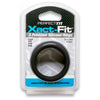 Xact-Fit Silicone Cockring Kit 3 - Medium to Large Black - Enhance Pleasure for Men and Couples - Adult Naughty Store