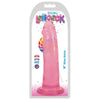 Lollicock Slim Stick 8in Cherry Ice Realistic Dildo - Model LS-8001 - Unisex Pleasure Toy - Transparent Pink