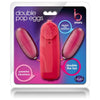 Double Pop Eggs Cerise Pink Vibrating Bullet - The Ultimate Pleasure Experience for Couples - Adult Naughty Store