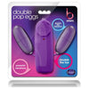 Double Pop Eggs Plum Purple Vibrating Bullet - The Ultimate Pleasure Experience for Intimate Moments