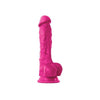 Colours Pleasures 7 inches Silicone Dildo Pink - The Ultimate Realistic Pleasure Experience for Women - Adult Naughty Store