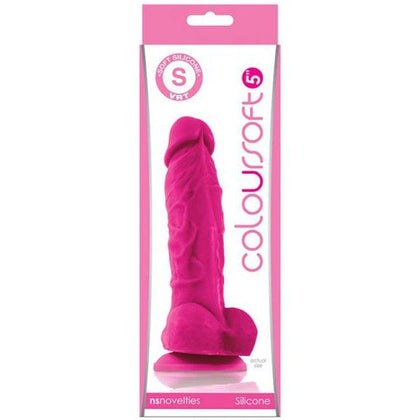 Coloursoft 5in Soft Dildo Pink - Luxurious Silicone Pleasure for Intimate Satisfaction - Adult Naughty Store