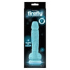 Firefly 5in Glow-in-the-Dark Silicone Suction Cup Dildo - Blue (Model FF-5GCSD-BL) - Adult Naughty Store