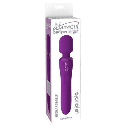 Wanachi Elite Silicone Body Recharger Purple - Powerful USB Rechargeable Body Massager for Deep, Rumbly Vibrations - Model WR-100 - Unisex Pleasure Toy