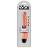 King Cock 8 inches Vibrating Stiffy Beige: The Ultimate Pleasure Experience for Intense Stimulation and Delightful Sensations - Adult Naughty Store