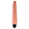 King Cock 9 inches Realistic Vibrating Stiffy Beige