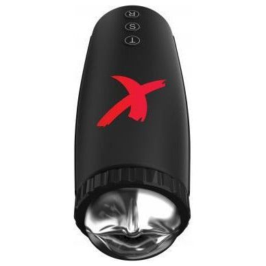 PDX Elite Moto-Bator - Powerful Suction and Thrusting Masturbator for Men - Model MB-500 - Intense Pleasure for Solo Play - Black - Adult Naughty Store