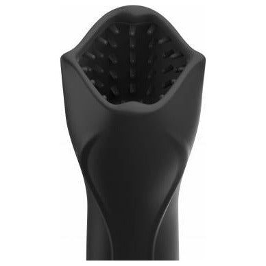 PDX Elite Vibrating Roto-Teazer Black - Powerful Automated Masturbator for Men - Pleasure and Sensation in Every Stroke