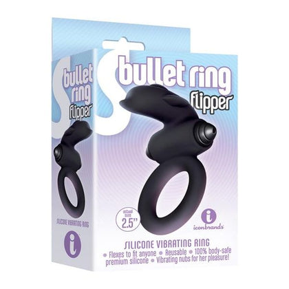 9's S-bullet Ring - Flipper Silicone Vibrating Cockring for Her Pleasure, Model #2.5, Pink