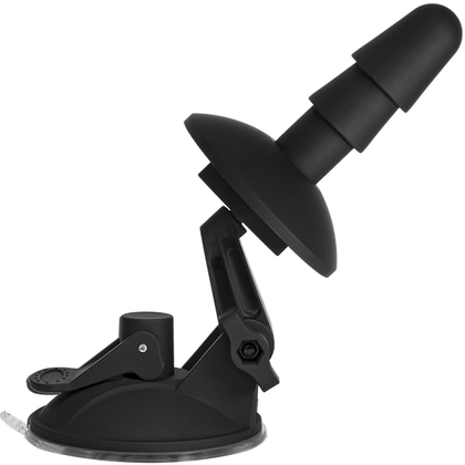 Vac-U-Lock Deluxe Suction Cup Plug - Ultimate Hands-Free Pleasure for All Genders - Versatile Attachment Support - Model VUL-SC-001 - Shower/Bath Friendly - Jet Black