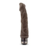 Dr Skin Vibe 6 8.75 inches Chocolate Brown Vibrating Dildo - Premium Pleasure for All Genders and Intense Stimulation in a Rich Chocolate Brown Hue - Adult Naughty Store