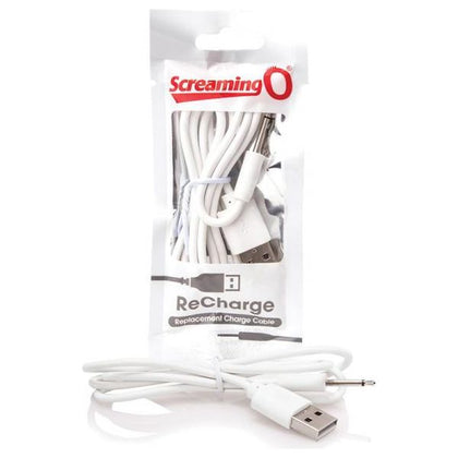 Screaming O Recharge Charging Cable for Rechargeable Sex Toys - Model X123, Female, Clitoral Stimulation, Pink - Adult Naughty Store