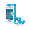 Screaming O Charged Combo Kit #1 - Blue: Powerful 10-Function Silicone Bullet Vibrator, Cockring, and Finger Sleeve Set for Couples - Waterproof, Rechargeable - Intense Pleasure for Him and H - Adult Naughty Store