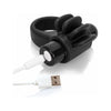 Introducing the Charged Skooch Vibrating Ring Black - the Ultimate Pleasure Enhancer for Couples! - Adult Naughty Store