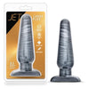 Jet Large Plug Carbon Metallic Black - Premium PVC Butt Plug for Intense Anal Pleasure (Model: JLP-001) - Adult Naughty Store