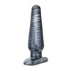 Jet Large Plug Carbon Metallic Black - Premium PVC Butt Plug for Intense Anal Pleasure (Model: JLP-001) - Adult Naughty Store