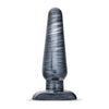 Jet Large Plug Carbon Metallic Black - Premium PVC Butt Plug for Intense Anal Pleasure (Model: JLP-001) - Adult Naughty Store