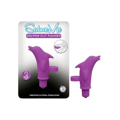 Introducing the Exquisite Pleasures Sensual Dolphin Clit Pleaser 3-Speed Waterproof Vibrator - Model DCP-3P, Female, Clitoral Pleasure, Purple - Adult Naughty Store