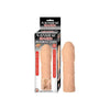 Natural Realskin Uncircumcised Xtender Vibrating Beige - Adult Naughty Store