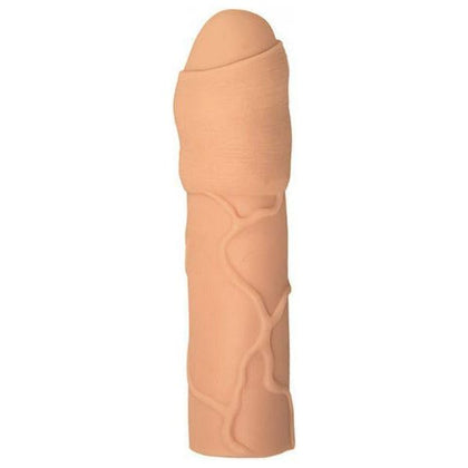 Natural Realskin Uncircumcised Xtender Vibrating Beige - Adult Naughty Store