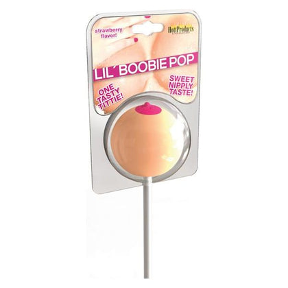 Lil Boobie Pop Candy Strawberry Flavor - Sensual Strawberry Nipple Candy for Adults
