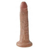 King Cock 7 inches Realistic Tan Dildo for Lifelike Pleasure - Model KC-7RTD-001 - Unisex - Versatile G-Spot and P-Spot Stimulation - Natural Tan Color - Adult Naughty Store