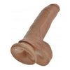 King Cock 9 inches Realistic Tan Dildo with Suction Cup Base - Model #KC-9RTSC-TN - For Unforgettable Pleasure and Intense Stimulation - Suitable for All Genders - Lifelike Design for Exquisite Sensations