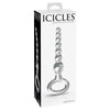 Icicles #67 Hand-Blown Glass Wand - Hypoallergenic, Nonporous, and Body-Safe - Elegant Pleasure Toy for All Genders - Exquisite Blue Color - Adult Naughty Store