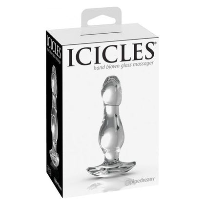 Icicles #72 Hand-Blown Glass Wand - Model 72 - Unisex G-Spot and Prostate Pleasure - Elegant Clear Glass