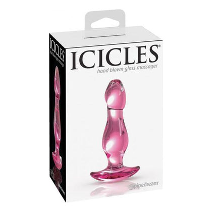 Icicles #73 Hand-Blown Glass Wand - Premium Hypoallergenic Pleasure Toy for Women - Elegant Blue