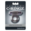 Fantasy C-ringz Vibrating Super Ring Black - Enhance Pleasure and Performance for Men and Couples - Adult Naughty Store